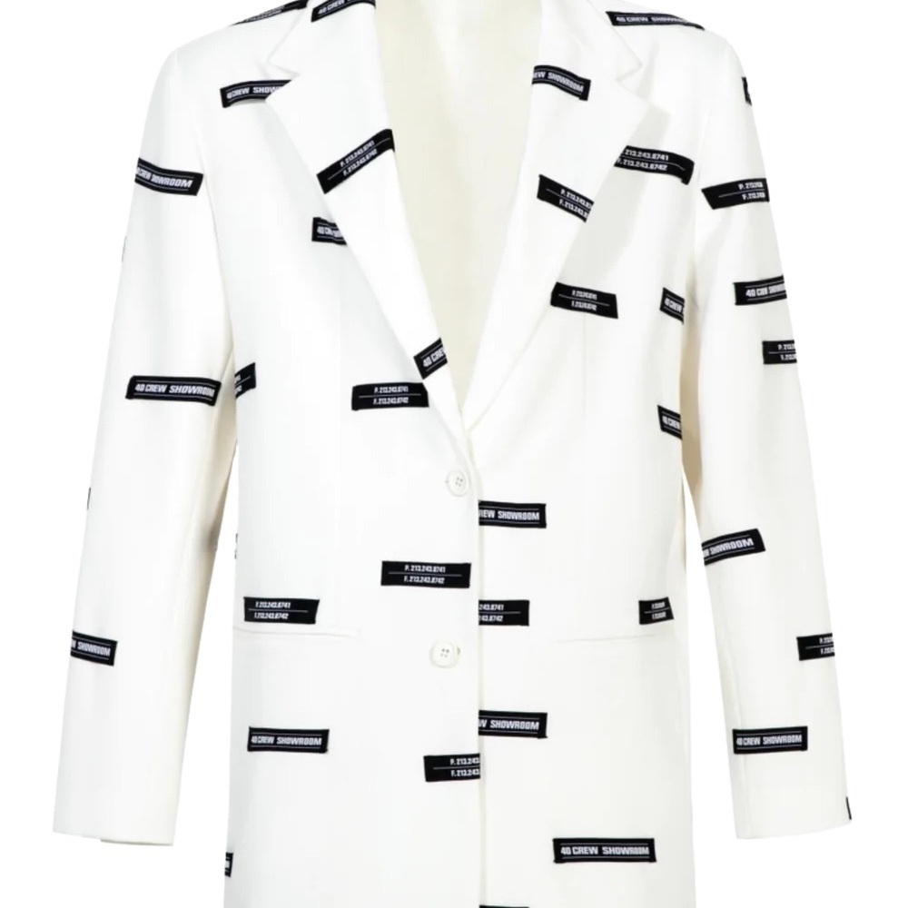 40 Crew White Lead Blazer Jacket - Picture 4 of 15